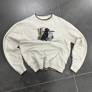 Grey vintage 90s duck hunting sweatshirt Size M